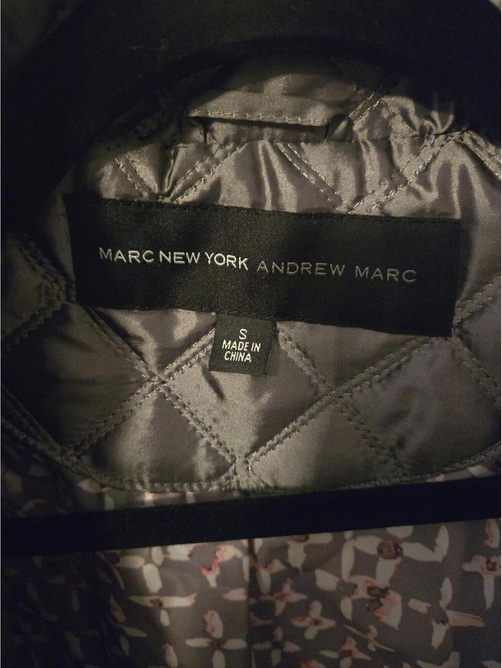 Marc New York Andrew Marc Quilted Metallic Silver Puffer Jacket Size S - Picture 5 of 5